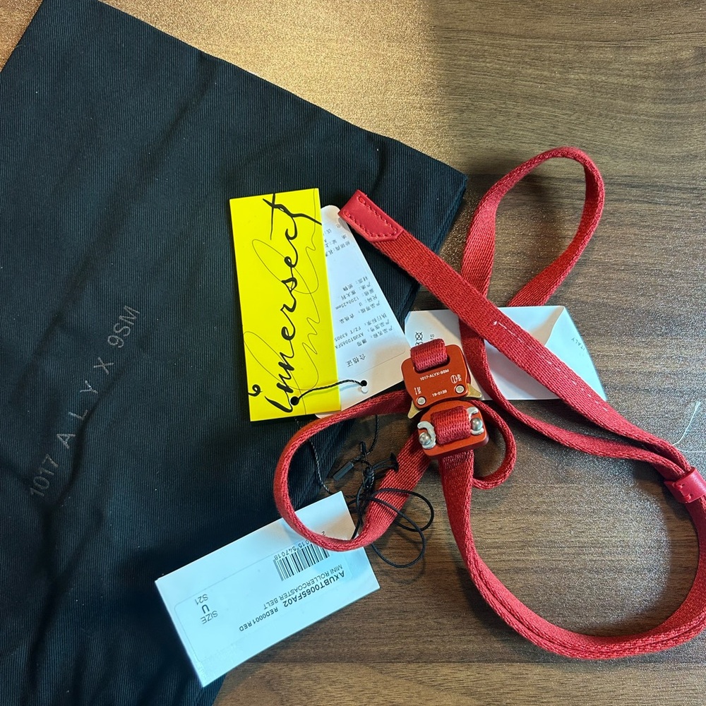 Alyx thin red belt